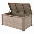 Garten Aufbewahrungsbox 152 x 73 x 70 cm Kunststoff Taupe witterungsbeständig